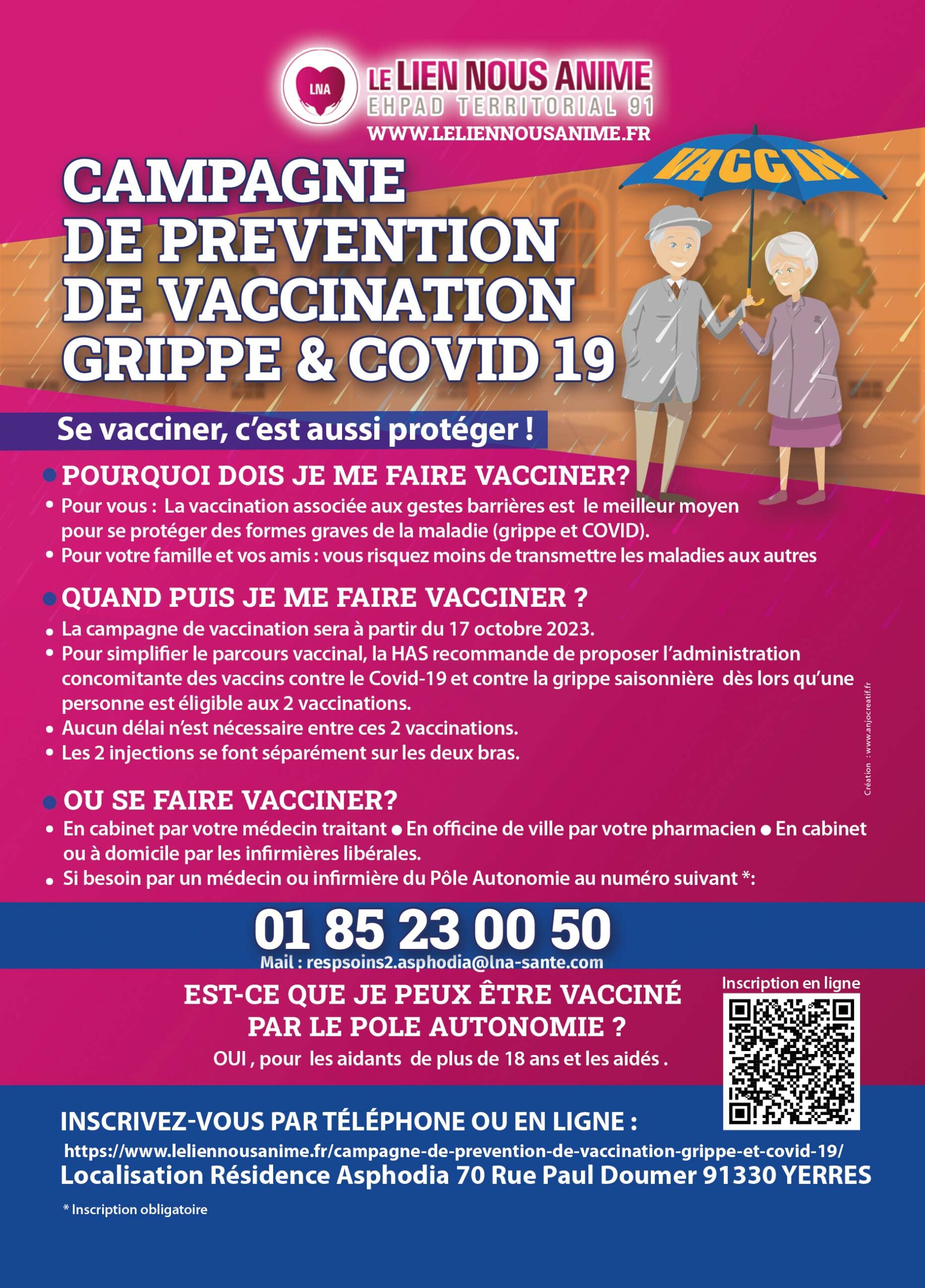 Campagne de vaccination covid-19 et grippe